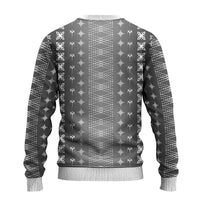 Black Samoa Malu Tattoo Inspired Ugly Christmas Sweater - Polynesian Pride