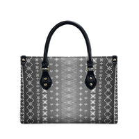 Black Samoa Malu Tattoo Inspired Leather Bag LT05 - Polynesian Pride