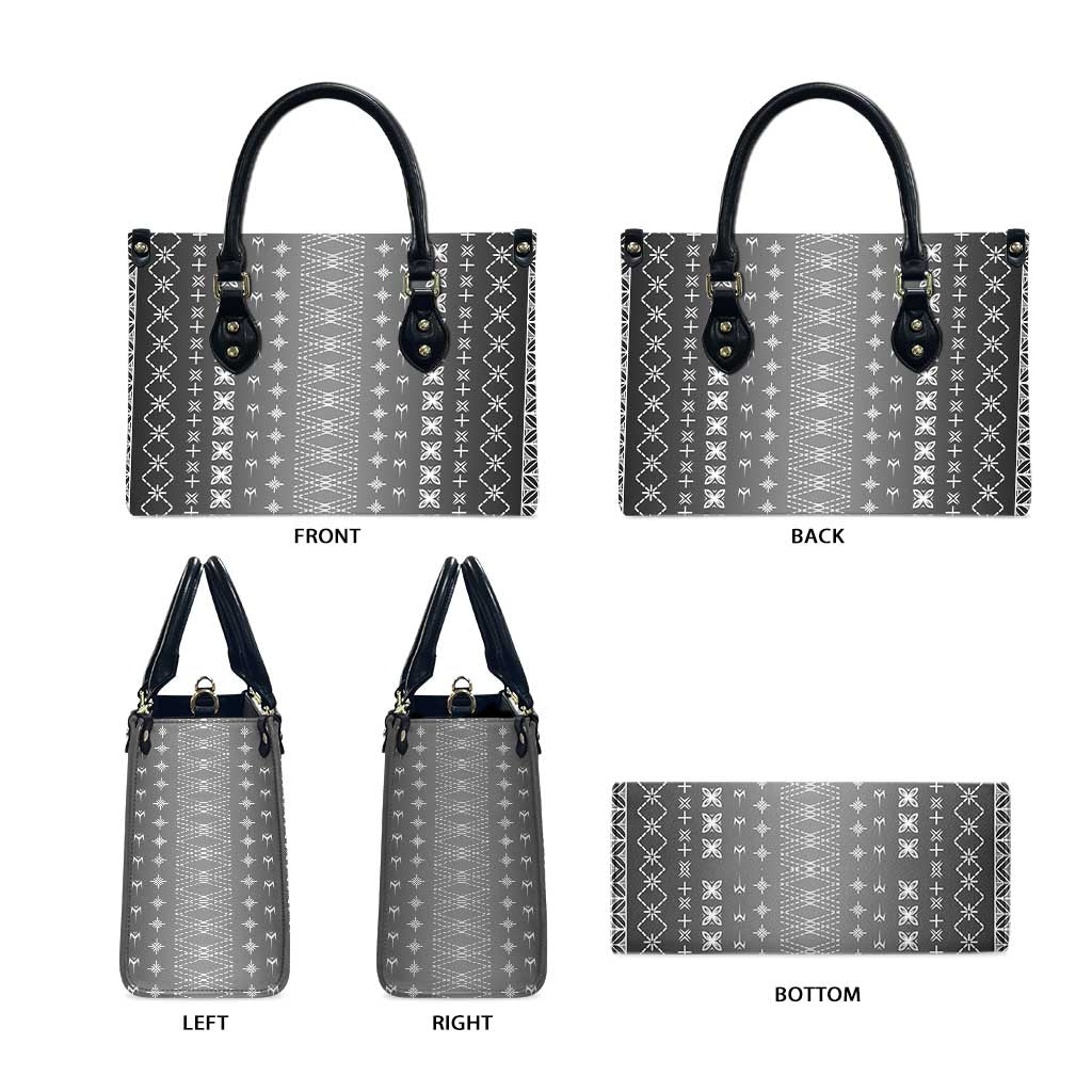 Black Samoa Malu Tattoo Inspired Leather Bag LT05 - Polynesian Pride