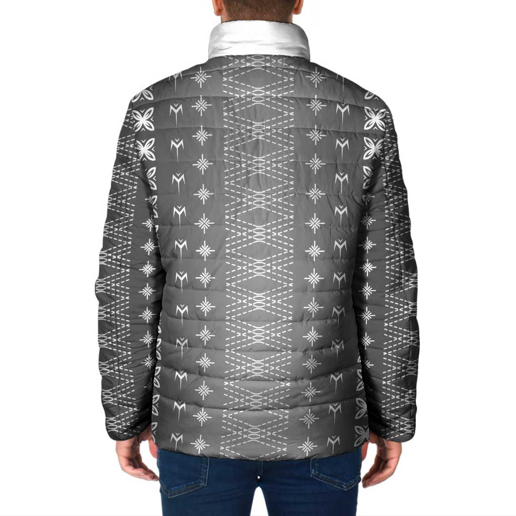 Black Samoa Malu Tattoo Inspired Padded Jacket LT05 - Polynesian Pride