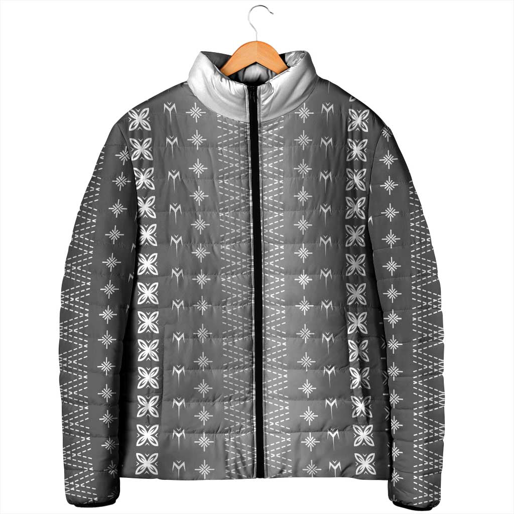 Black Samoa Malu Tattoo Inspired Padded Jacket LT05 - Polynesian Pride
