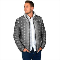 Black Samoa Malu Tattoo Inspired Padded Jacket LT05 - Polynesian Pride