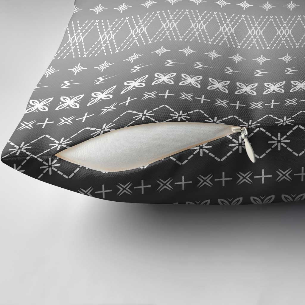 Black Samoa Malu Tattoo Inspired Pillow Cover - Polynesian Pride