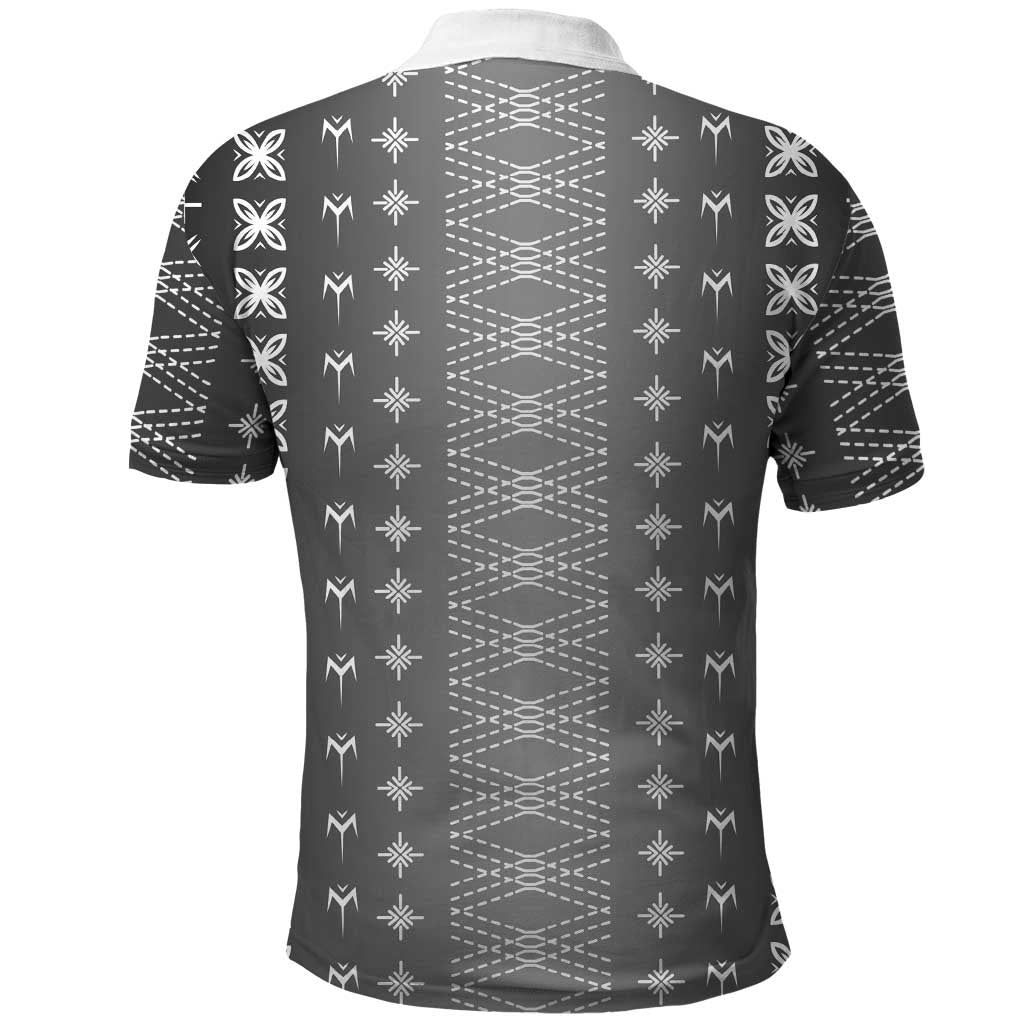 Black Samoa Malu Tattoo Inspired Polo Shirt LT05 - Polynesian Pride