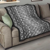 Black Samoa Malu Tattoo Inspired Quilt - Polynesian Pride