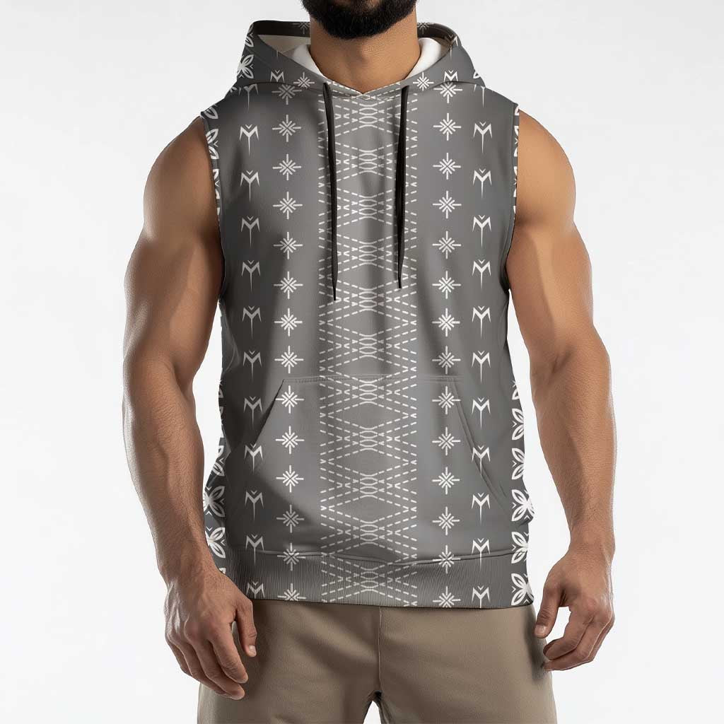 Black Samoa Malu Tattoo Inspired Sleeveless Hoodie - Polynesian Pride