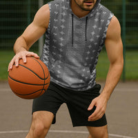 Black Samoa Malu Tattoo Inspired Sleeveless Hoodie - Polynesian Pride