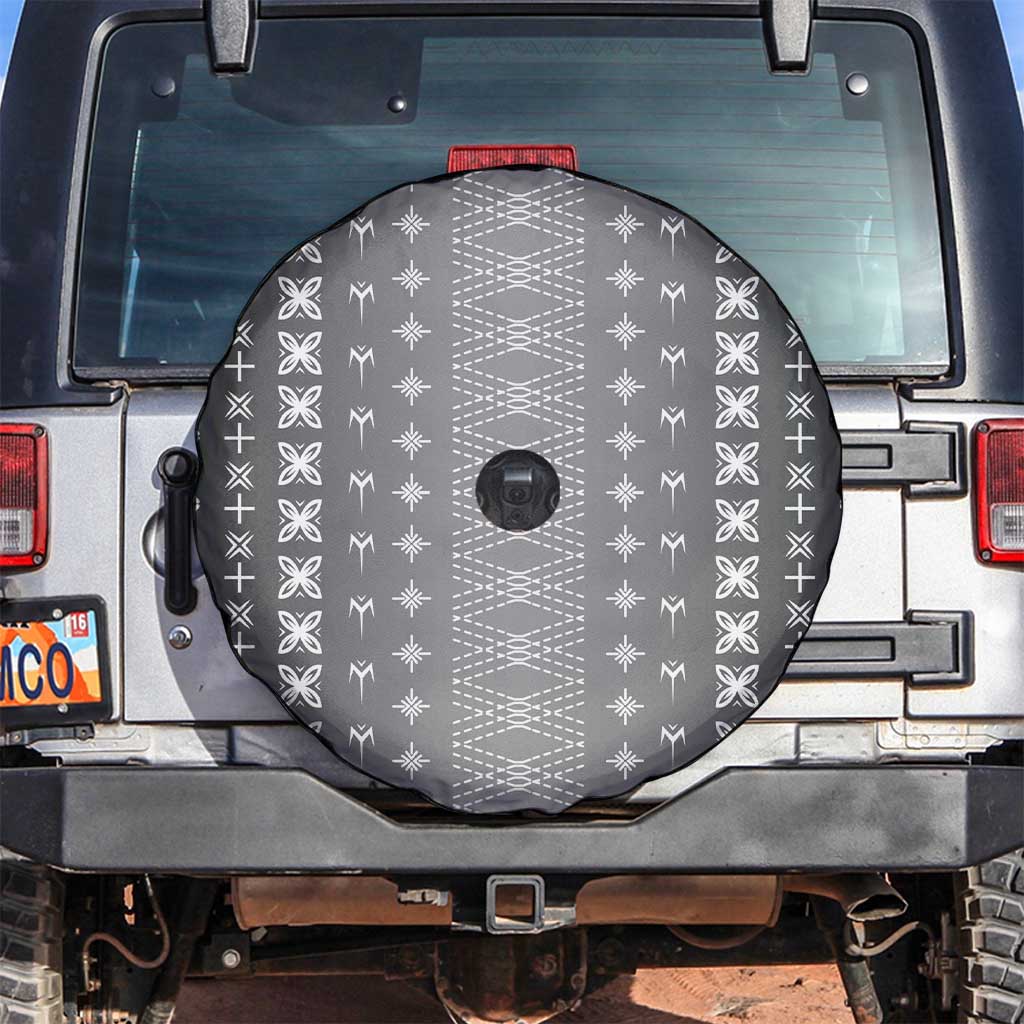 Black Samoa Malu Tattoo Inspired Spare Tire Cover - Polynesian Pride