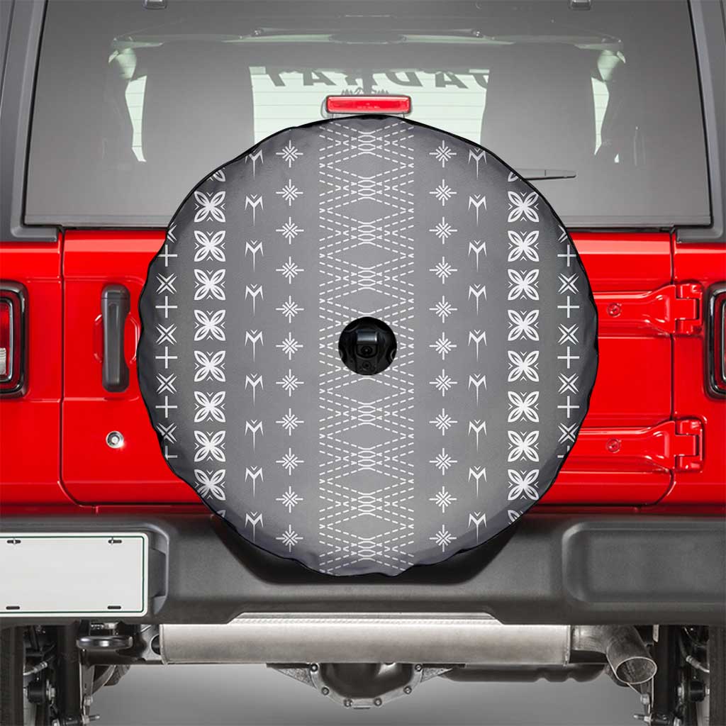 Black Samoa Malu Tattoo Inspired Spare Tire Cover - Polynesian Pride