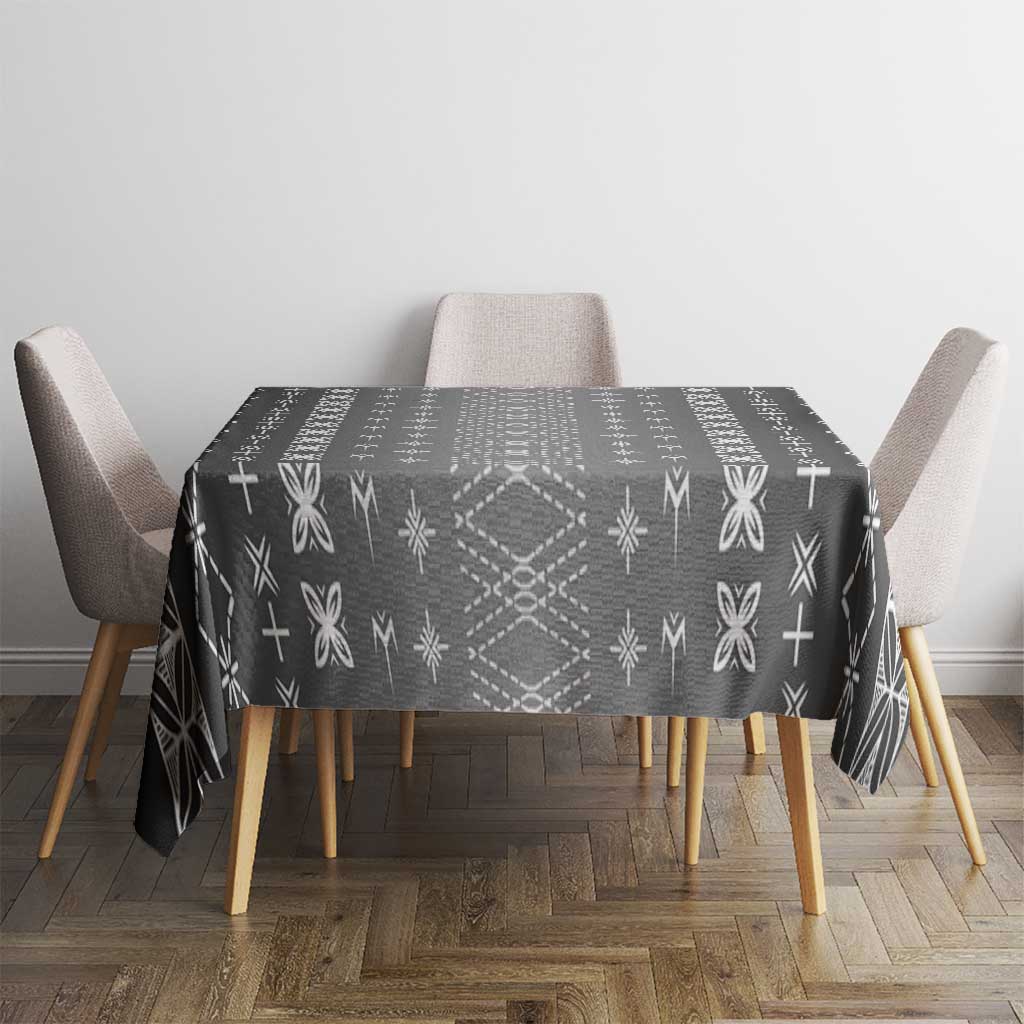 Black Samoa Malu Tattoo Inspired Tablecloth - Polynesian Pride