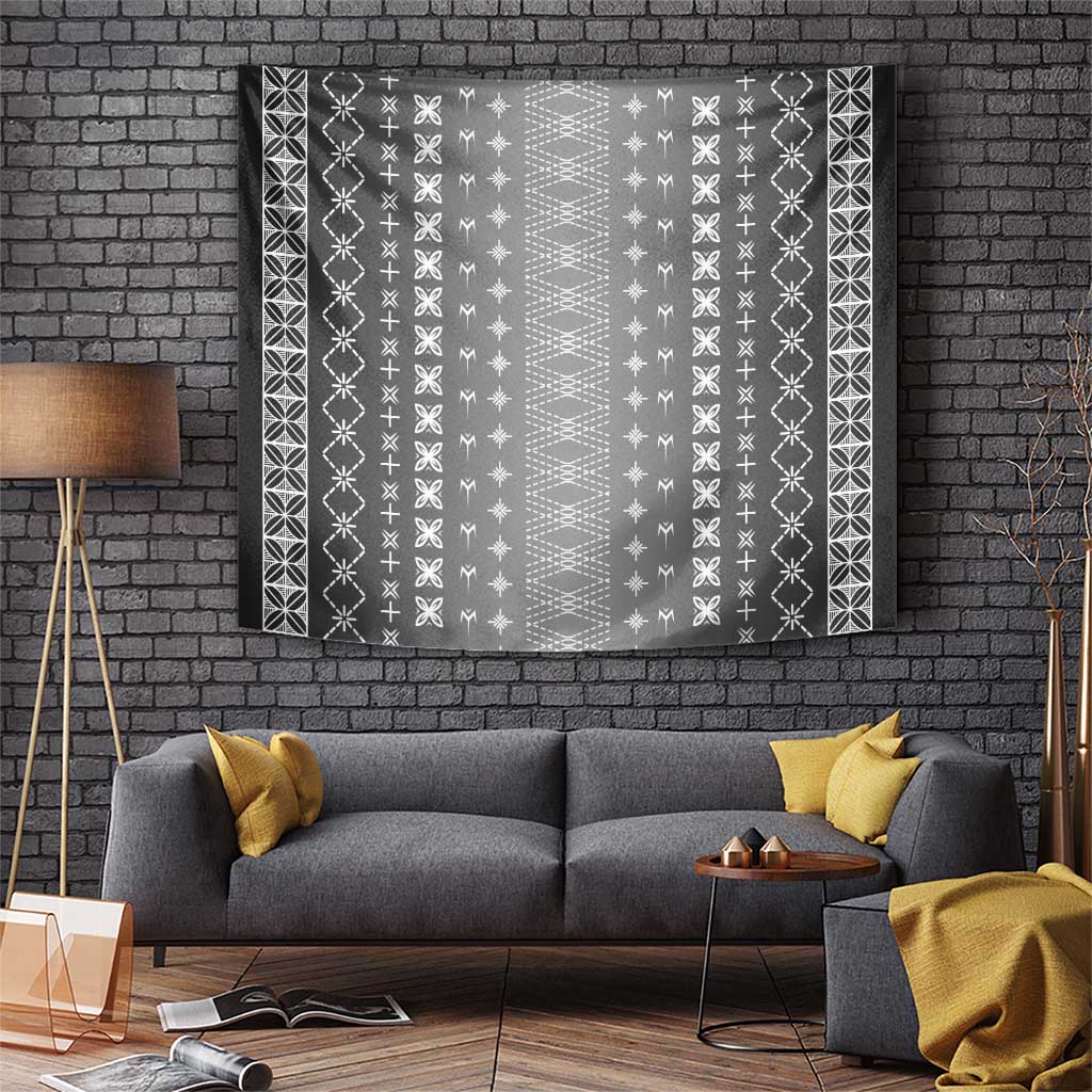 Black Samoa Malu Tattoo Inspired Tapestry - Polynesian Pride