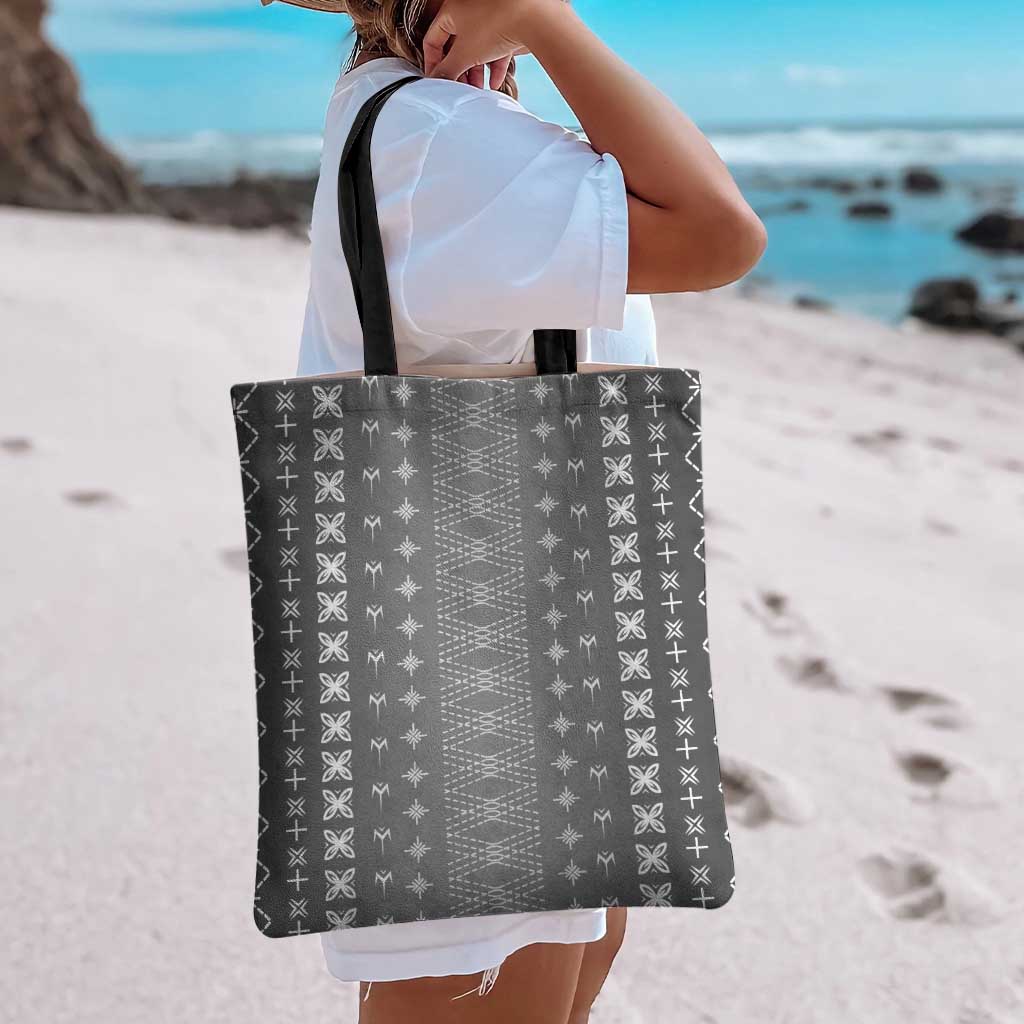 Black Samoa Malu Tattoo Inspired Tote Bag LT05 - Polynesian Pride