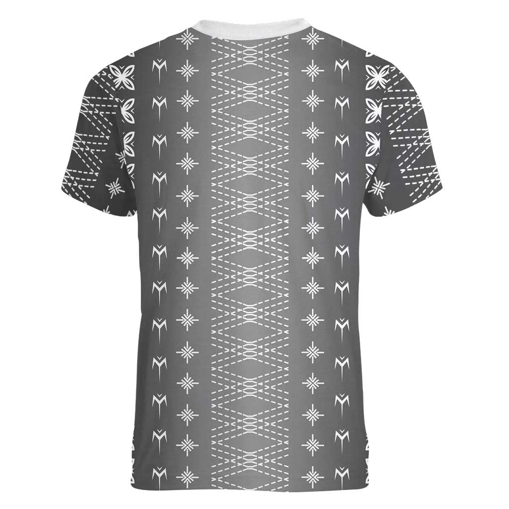 Black Samoa Malu Tattoo Inspired Women V-Neck T-Shirt LT05 - Polynesian Pride