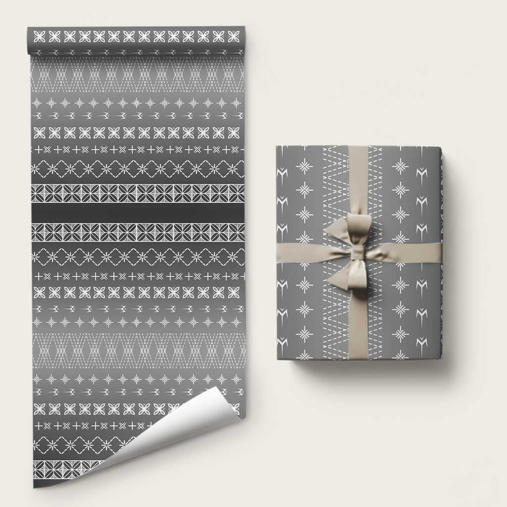 Black Samoa Malu Tattoo Inspired Wrapping Paper