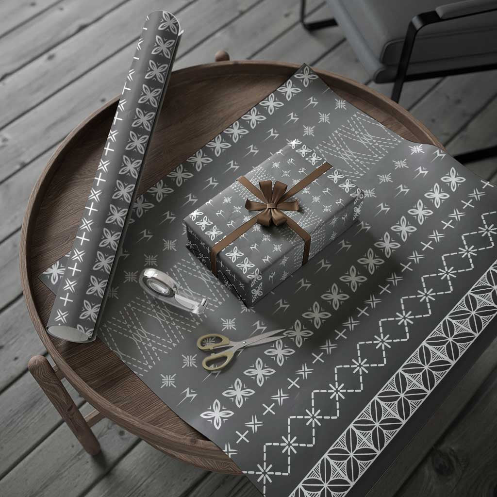 Black Samoa Malu Tattoo Inspired Wrapping Paper