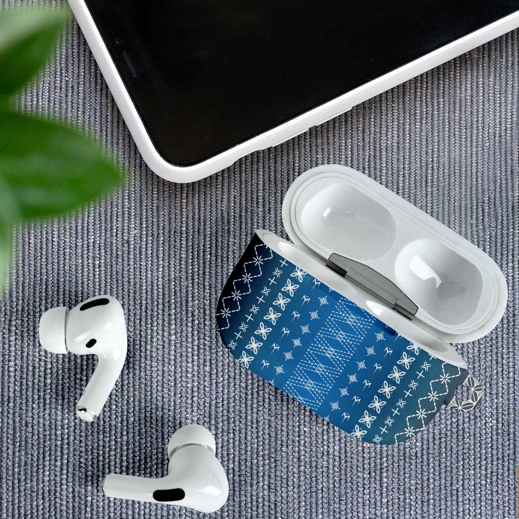 Blue Samoa Malu Tattoo Inspired AirPods Case LT05 - Polynesian Pride