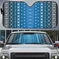 Blue Samoa Malu Tattoo Inspired Auto Sun Shade LT05 Blue - Polynesian Pride