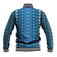 Blue Samoa Malu Tattoo Inspired Baseball Jacket LT05 - Polynesian Pride
