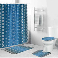 Blue Samoa Malu Tattoo Inspired Bathroom Set - Polynesian Pride