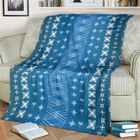 Blue Samoa Malu Tattoo Inspired Blanket - Polynesian Pride