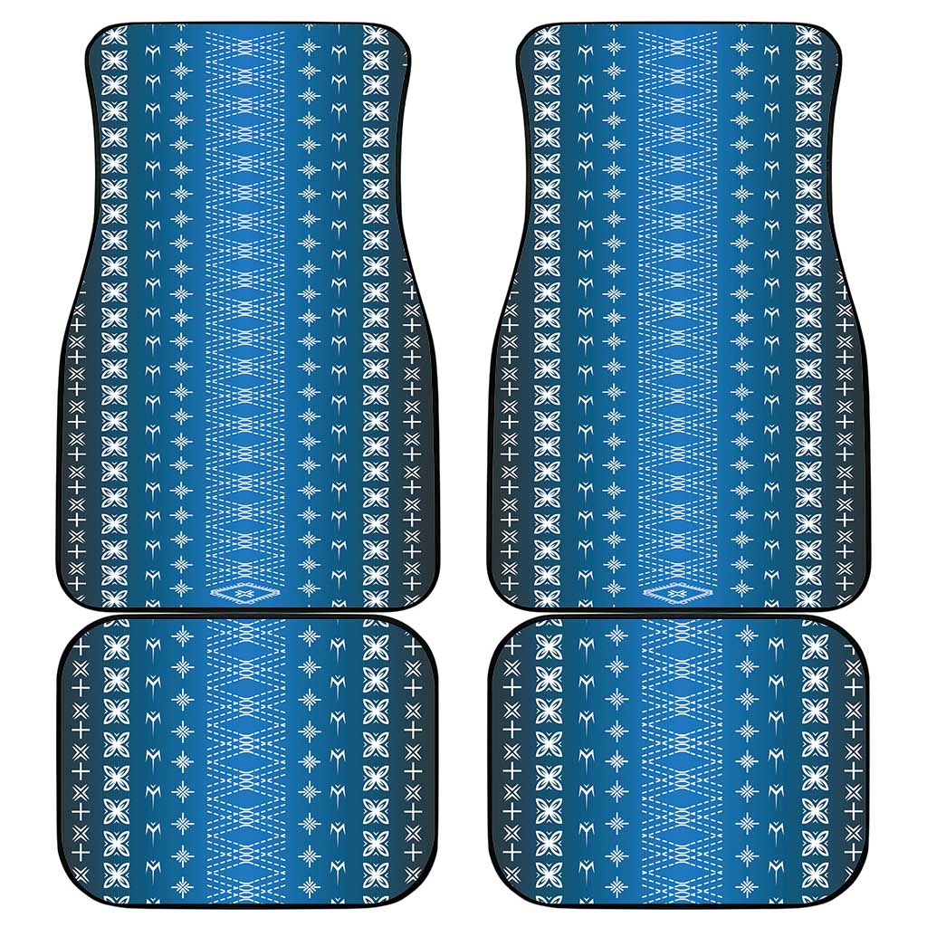Blue Samoa Malu Tattoo Inspired Car Mats - Polynesian Pride