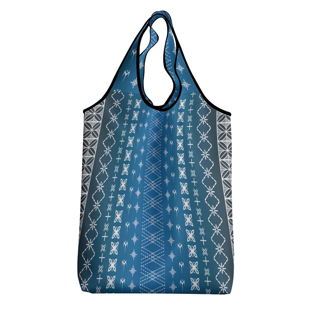 Blue Samoa Malu Tattoo Inspired Grocery Bag LT05 - Polynesian Pride