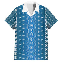 Blue Samoa Malu Tattoo Inspired Hawaiian Shirt - Polynesian Pride