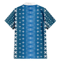 Blue Samoa Malu Tattoo Inspired Hawaiian Shirt - Polynesian Pride