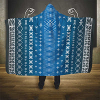 Blue Samoa Malu Tattoo Inspired Hooded Blanket - Polynesian Pride