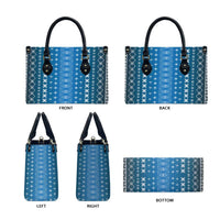 Blue Samoa Malu Tattoo Inspired Leather Bag LT05 - Polynesian Pride