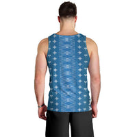 Blue Samoa Malu Tattoo Inspired Men Tank Top LT05 - Polynesian Pride
