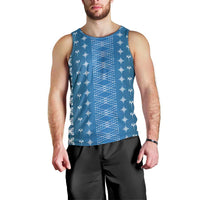 Blue Samoa Malu Tattoo Inspired Men Tank Top LT05 - Polynesian Pride