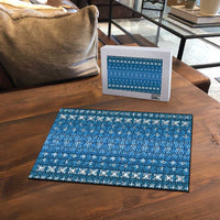 Blue Samoa Malu Tattoo Inspired Puzzle - Polynesian Pride