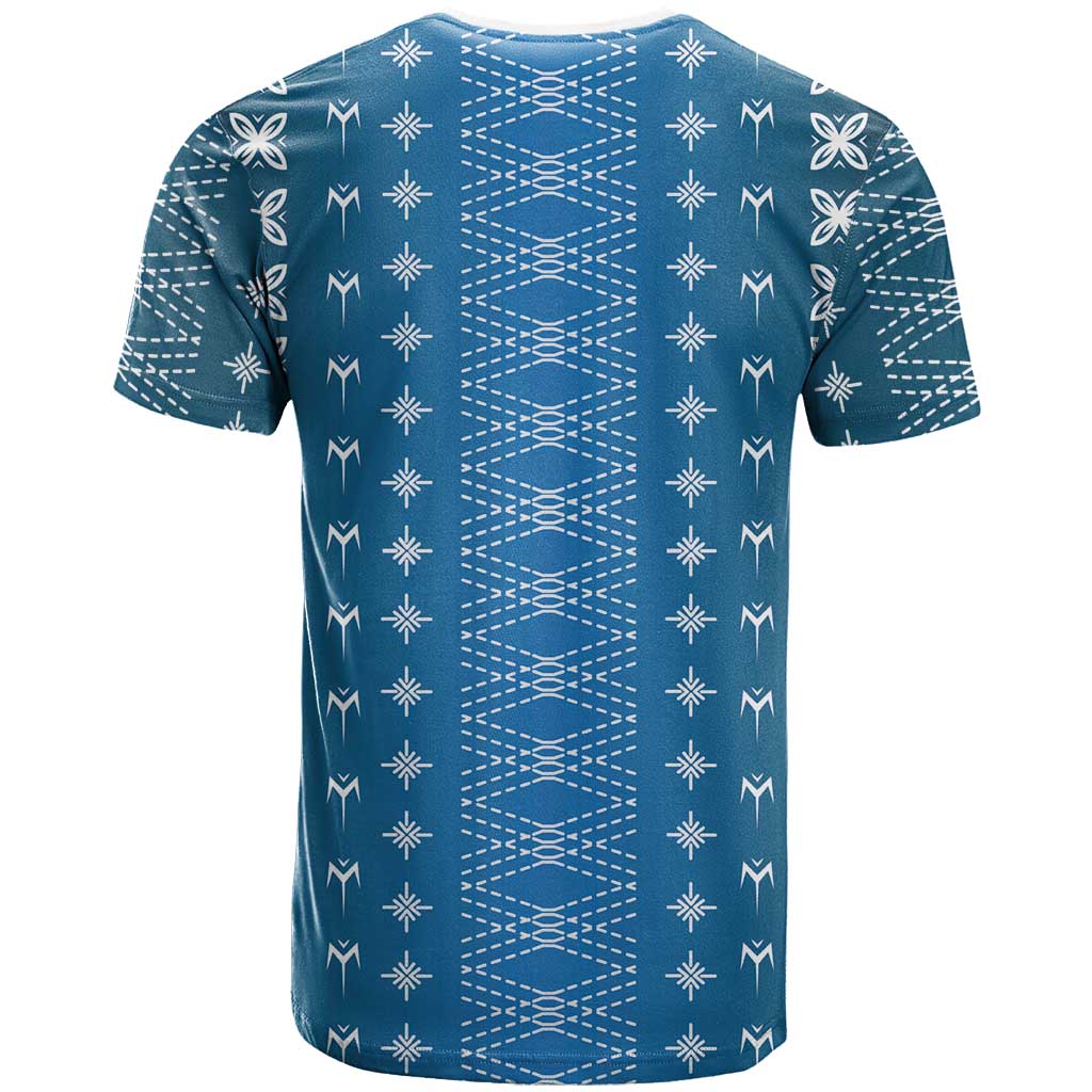 Blue Samoa Malu Tattoo Inspired T Shirt LT05 - Polynesian Pride