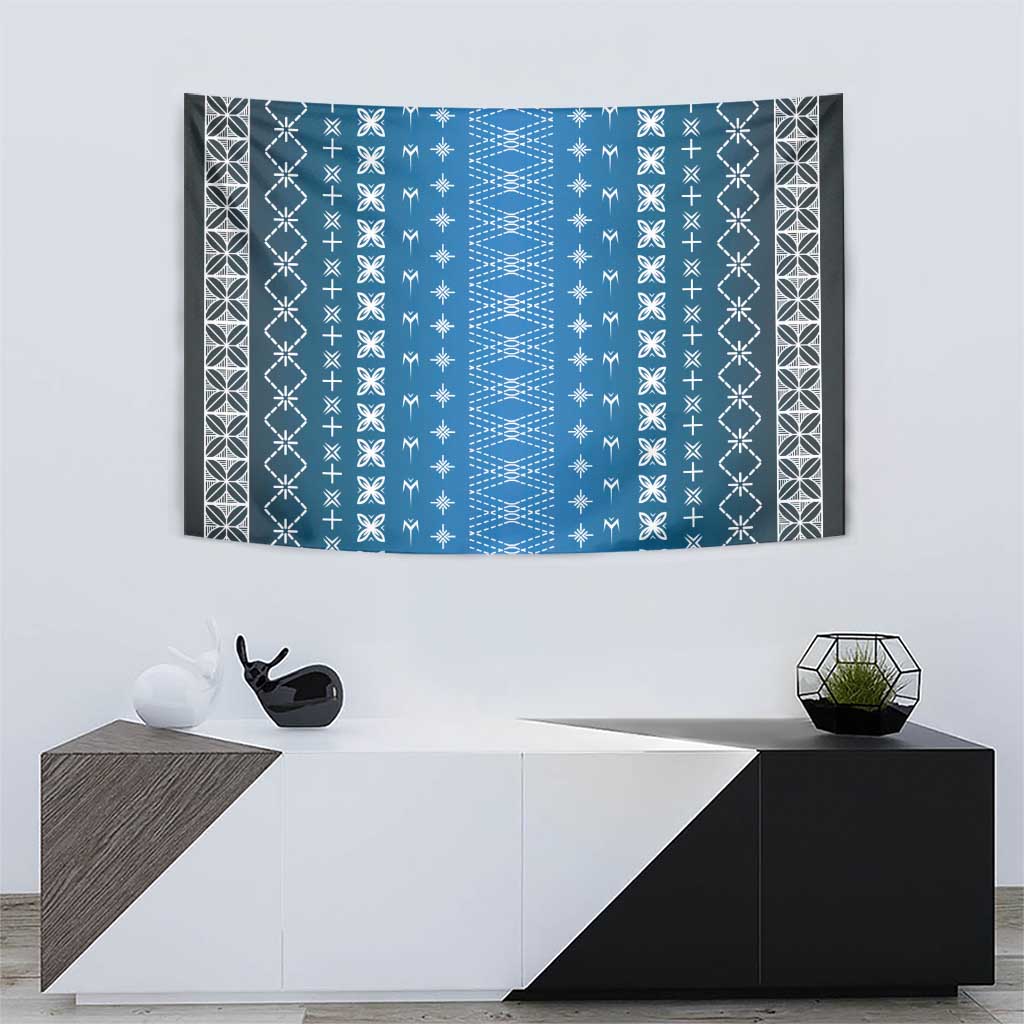 Blue Samoa Malu Tattoo Inspired Tapestry LT05 - Polynesian Pride