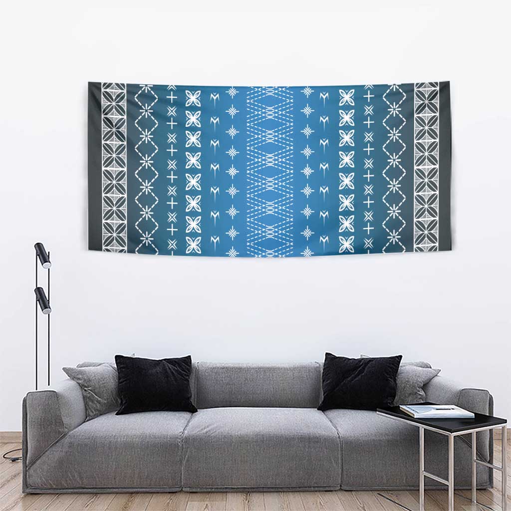 Blue Samoa Malu Tattoo Inspired Tapestry LT05 - Polynesian Pride