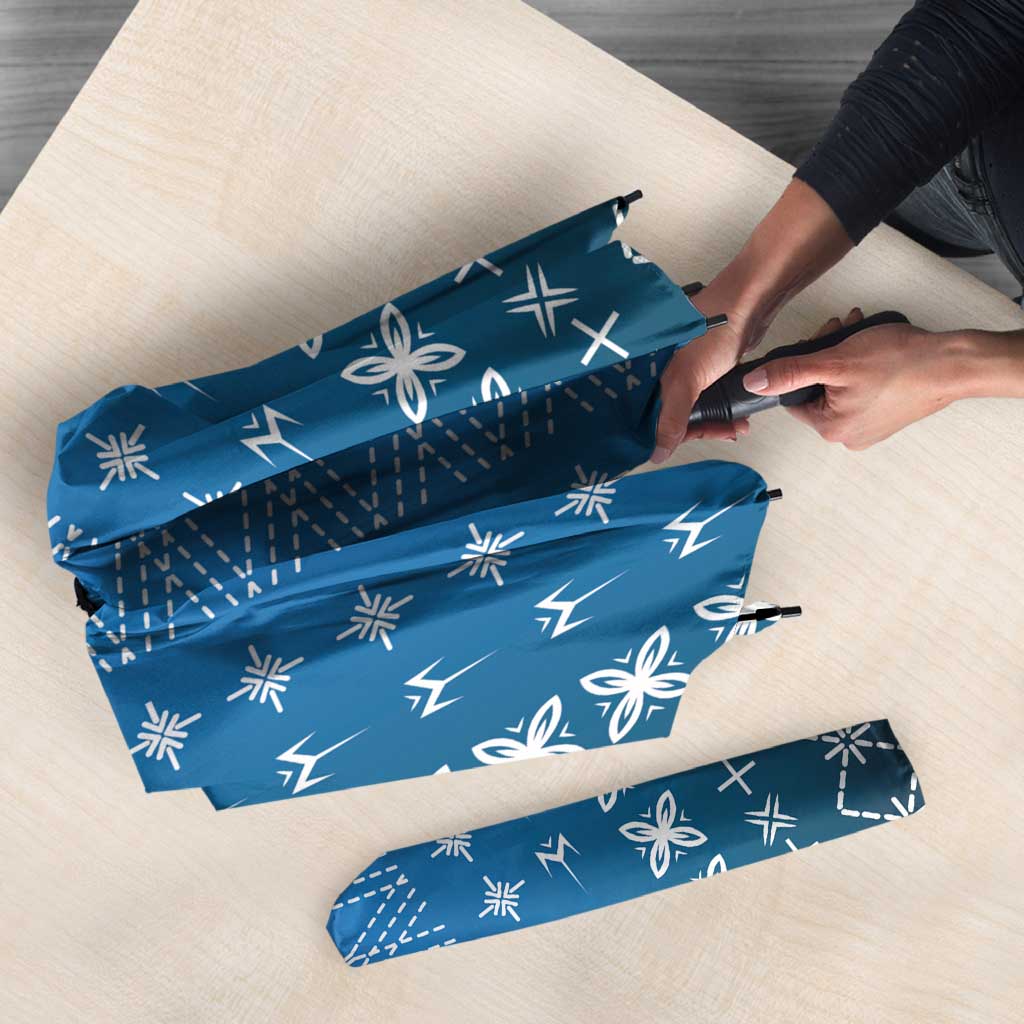 Blue Samoa Malu Tattoo Inspired Umbrella - Polynesian Pride