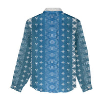 Blue Samoa Malu Tattoo Inspired Women Casual Shirt LT05 - Polynesian Pride