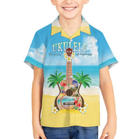 Hawaiian Ukulele Family Matching Summer Maxi Dress and Hawaiian Shirt Sound Of Happiness LT05 Son's Shirt Colorful - Polynesian Pride
