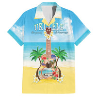 Hawaiian Ukulele Family Matching Tank Maxi Dress and Hawaiian Shirt Sound Of Happiness LT05 Dad's Shirt - Short Sleeve Colorful - Polynesian Pride