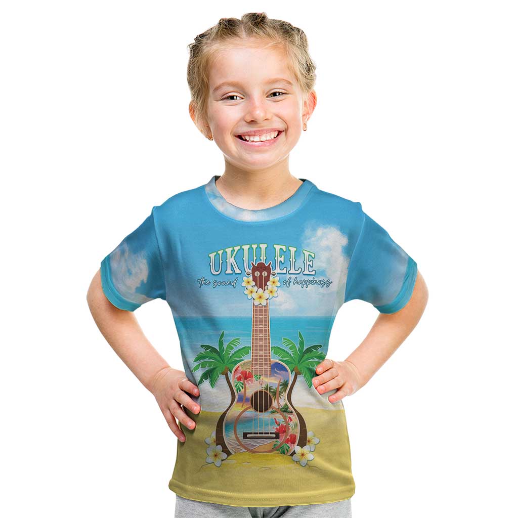 Hawaiian Ukulele Kid T Shirt Sound Of Happiness LT05 Colorful - Polynesian Pride