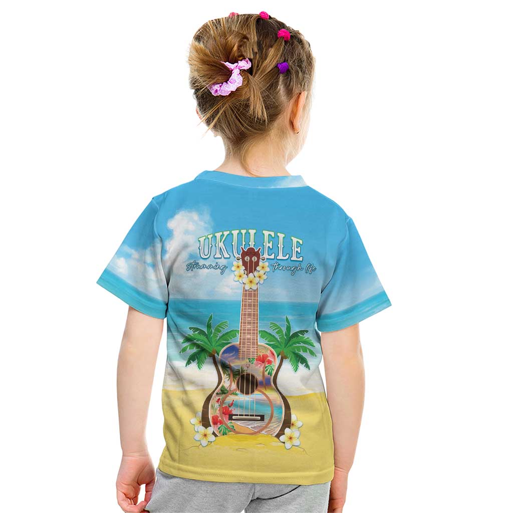 Hawaiian Ukulele Kid T Shirt Sound Of Happiness LT05 - Polynesian Pride