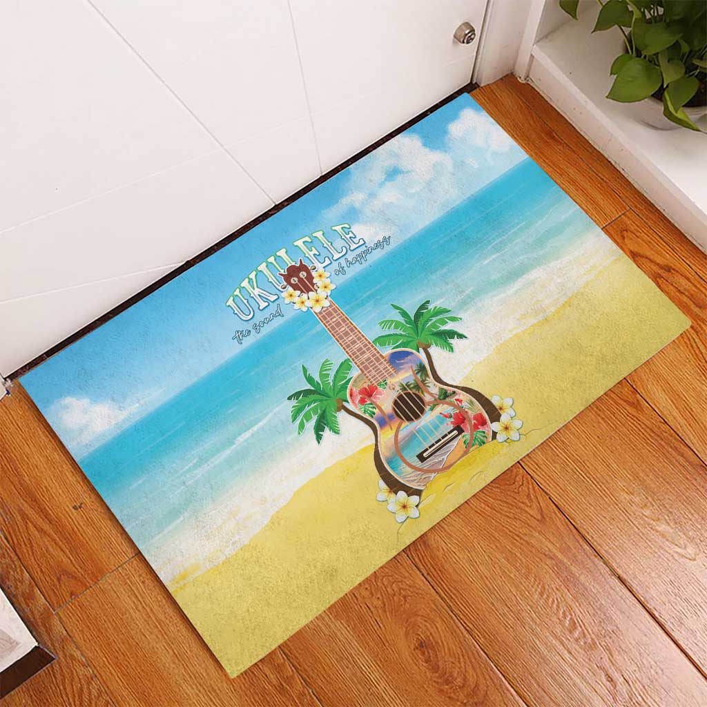 Hawaiian Ukulele Rubber Doormat Sound Of Happiness LT05 - Polynesian Pride