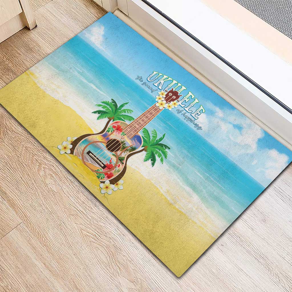 Hawaiian Ukulele Rubber Doormat Sound Of Happiness LT05 - Polynesian Pride