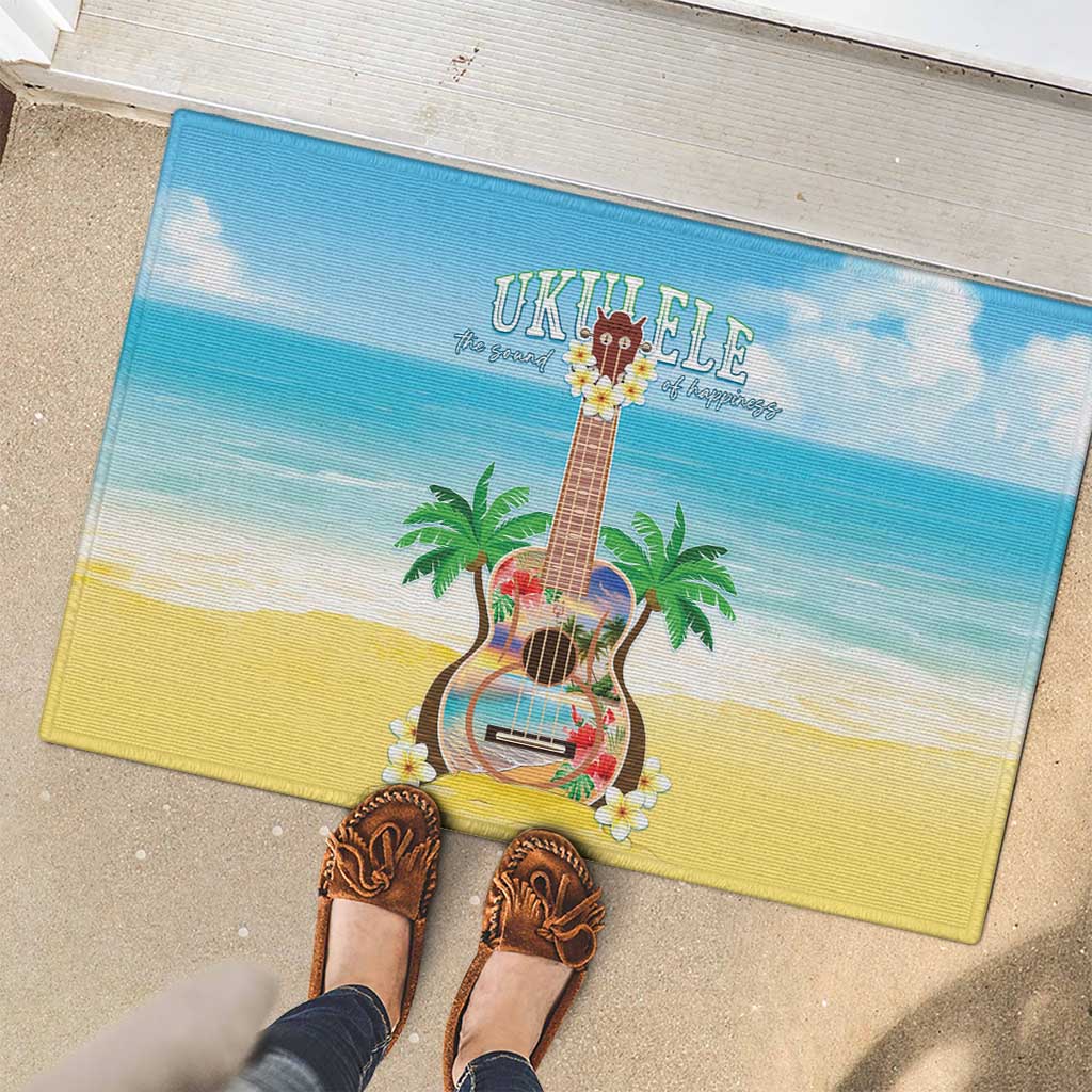 Hawaiian Ukulele Rubber Doormat Sound Of Happiness LT05 - Polynesian Pride