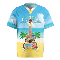 Hawaiian Ukulele Rugby Jersey Sound Of Happiness LT05 Colorful - Polynesian Pride