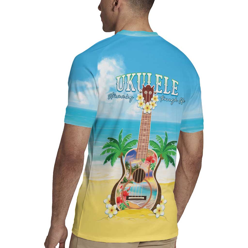 Hawaiian Ukulele Rugby Jersey Sound Of Happiness LT05 - Polynesian Pride