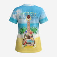 Hawaiian Ukulele Scrub Top Sound Of Happiness - Polynesian Pride