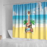 Hawaiian Ukulele Shower Curtain Sound Of Happiness