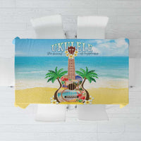 Hawaiian Ukulele Tablecloth Sound Of Happiness LT05 Colorful - Polynesian Pride